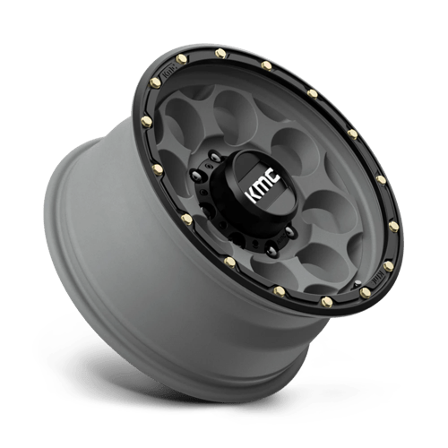 KMC KM541 DIRTY HARRY SATIN GRAY WITH BLACK LIP