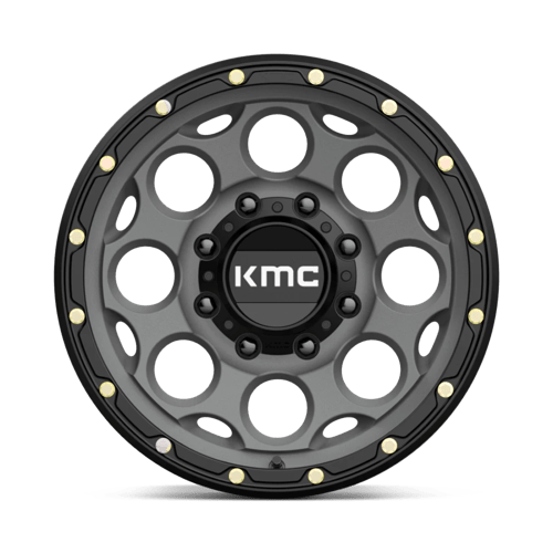KMC KM541 DIRTY HARRY SATIN GRAY WITH BLACK LIP