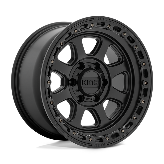 KMC KM548 CHASE SATIN BLACK WITH GLOSS BLACK LIP