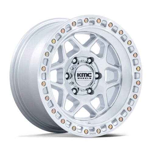 KMC KM553 TORX GLOSS SILVER W/ MACHINED FACE
