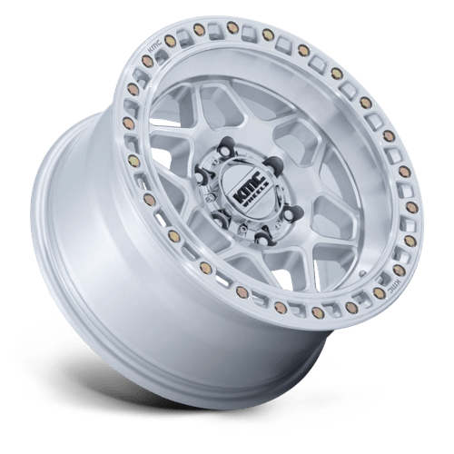 KMC KM553 TORX GLOSS SILVER W/ MACHINED FACE