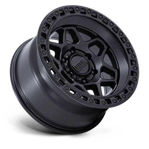 KMC KM553 TORX MATTE BLACK W/ GLOSS BLACK LIP