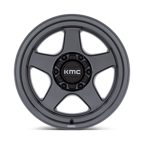 KMC KM728 LOBO Matte Anthracite wheel showcasing rugged design and durability for off-road vehicles.