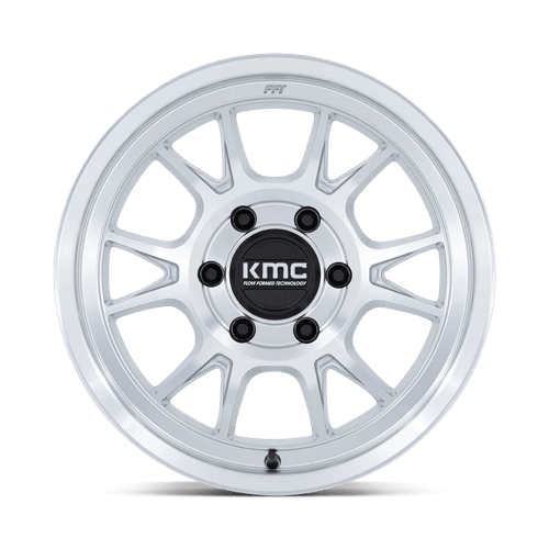 KMC KM729 RANGE GLOSS SILVER WITH MACHINED FACE