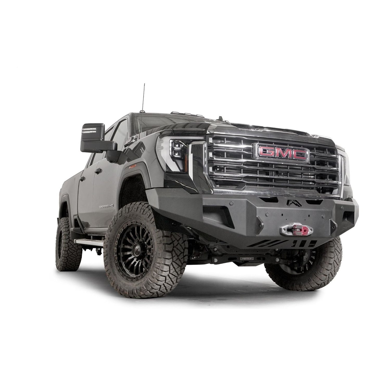 Fab Fours Premium Winch Front Bumper w/ No Guard 2 Stage Black Powder Coat w/ Sensor l GM24-A6251-1