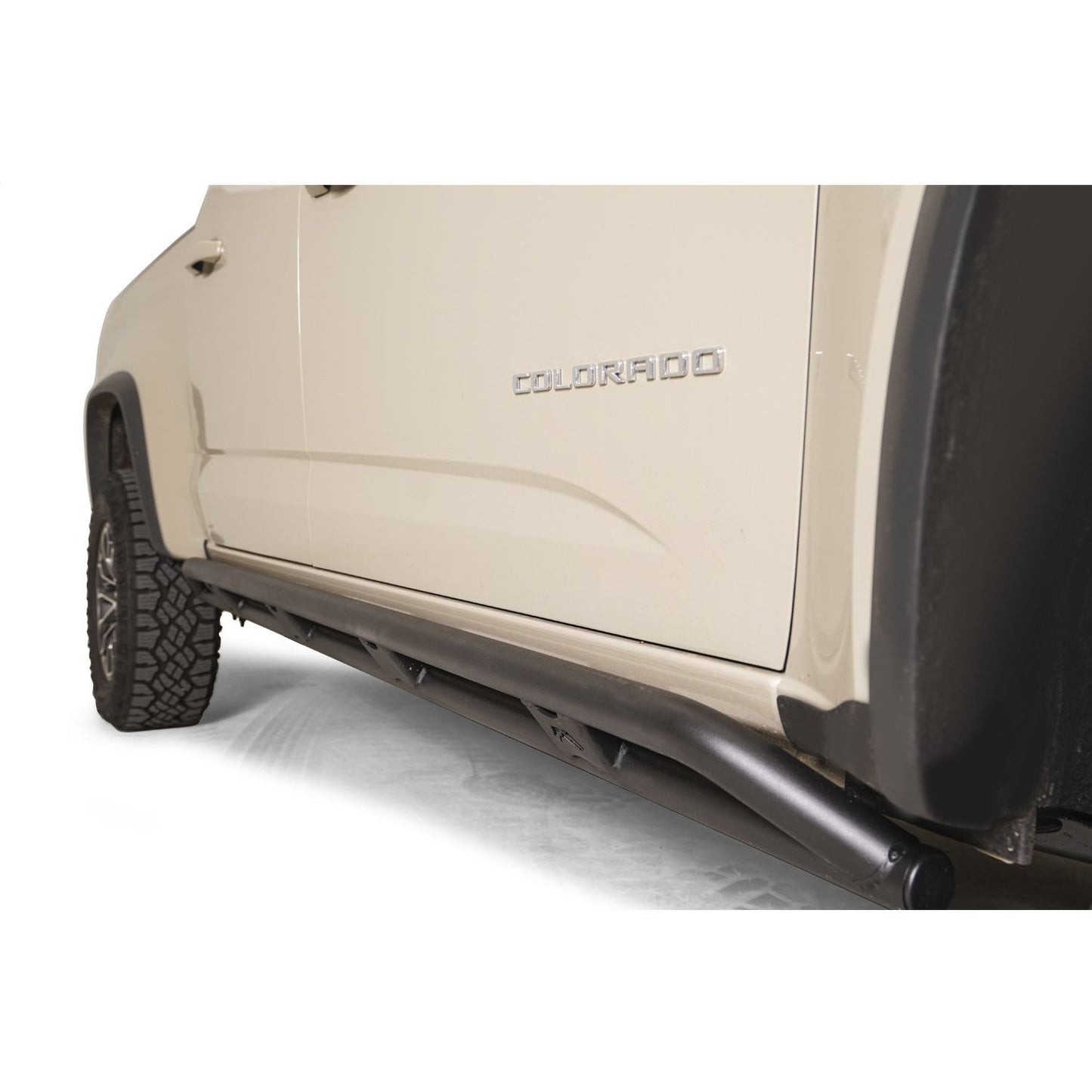 Fab Fours Rock Slider 2 in. Tubing Black Powder Coat 100 lbs. Weight 5 in. Height 14 Width 85 in. Depth l CC21-G2050-1