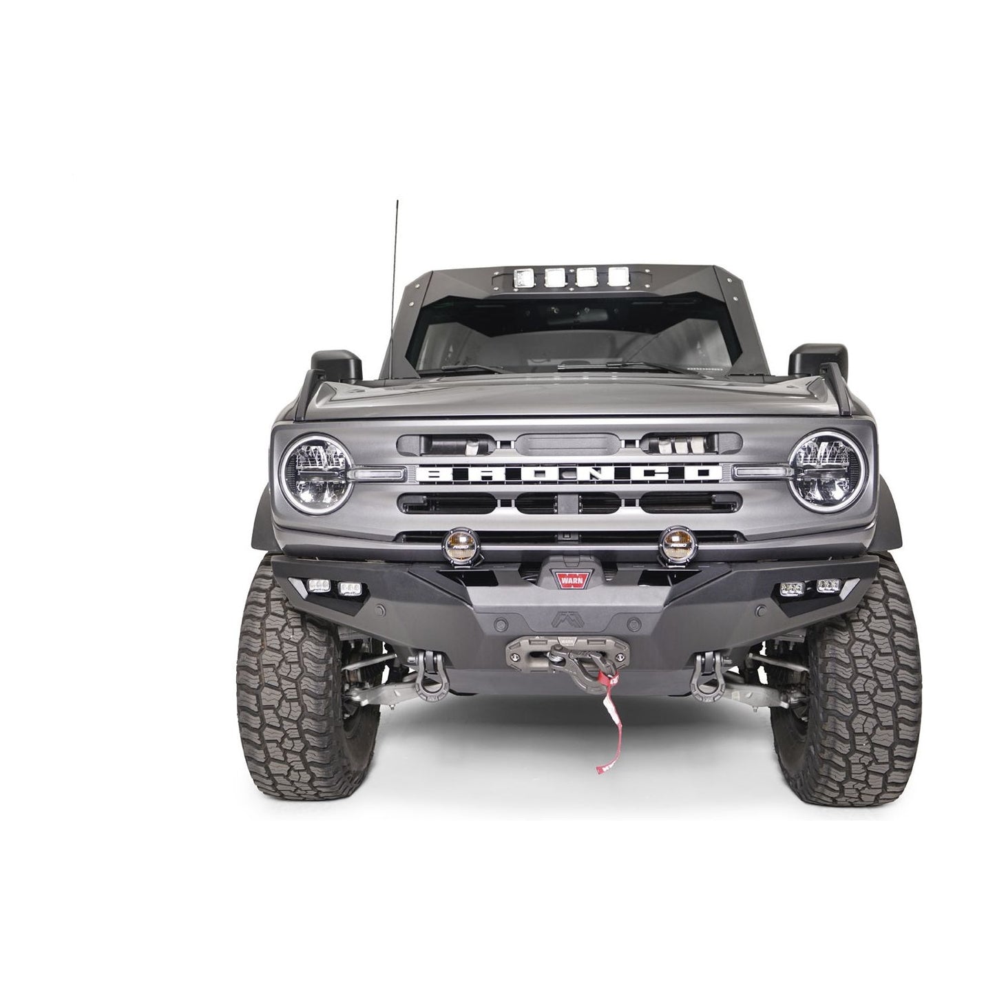 Fab Fours Lifestyle Winch Front Bumper 2 Stage Black Powder Coated w/No Guard l FB21-F5251-1