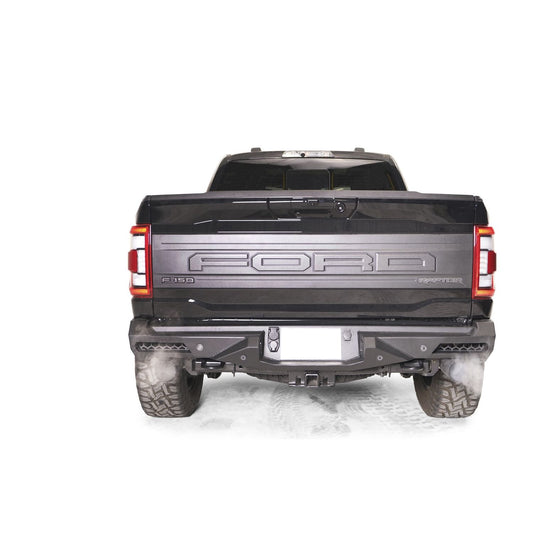 Fab Fours Vengeance Rear Bumper 2 Stage Black Powder Coated l FR21-E5351-1