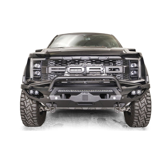 Fab Fours Matrix Front Bumper 2 Stage Black Powder Coated w/Pre-Runner Guard ACC Compatible l FR21-X5352-1