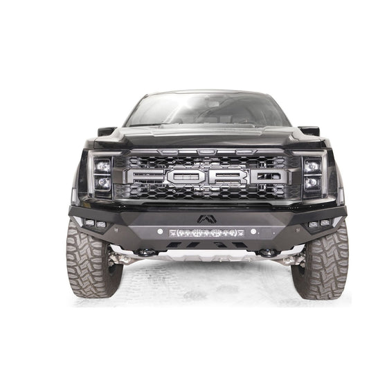 Fab Fours Vengeance Front Bumper 2 Stage Black Powder Coated No Guard l FR21-D5351-1