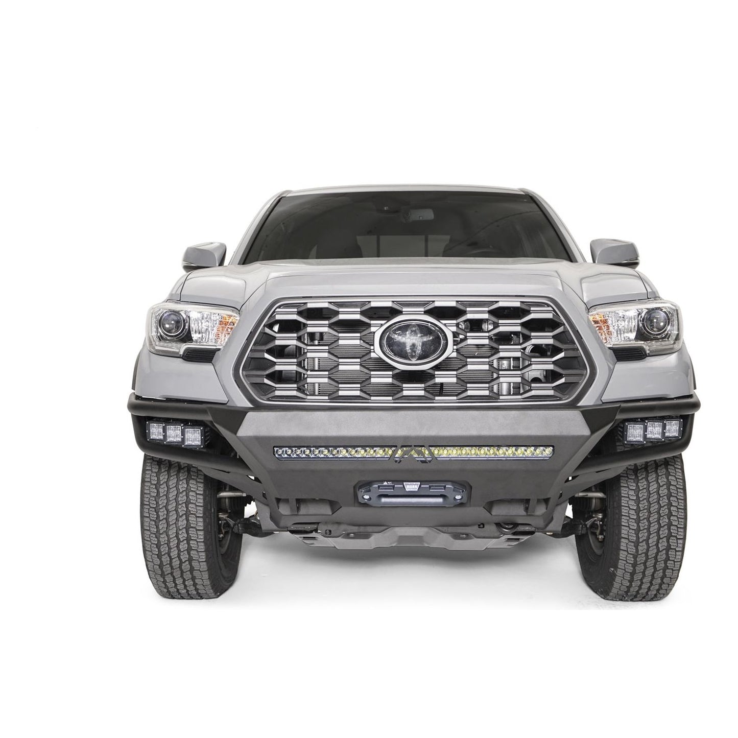 Fab Fours Winch Front Bumper w/No Guard 2 Stage Matte Black Powder Coat l TB16-01-1