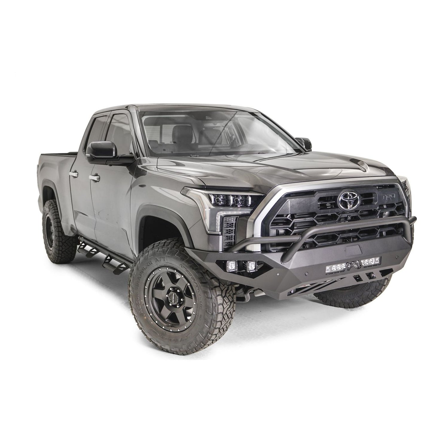 Fab Fours Vengeance Front Bumper 2 Stage Black Powder Coated w/Pre-Runner Guard l TT22-D5452-1