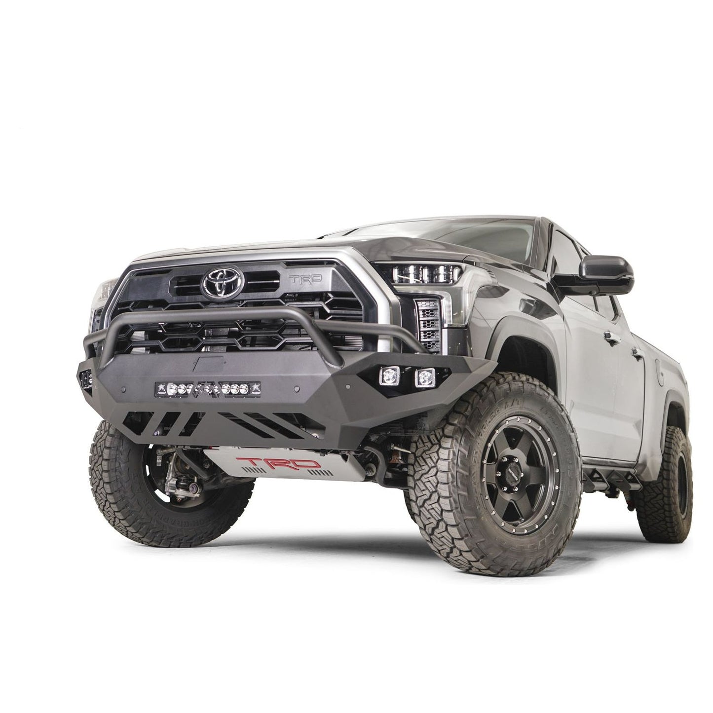 Fab Fours Vengeance Front Bumper 2 Stage Black Powder Coated w/Pre-Runner Guard l TT22-D5452-1