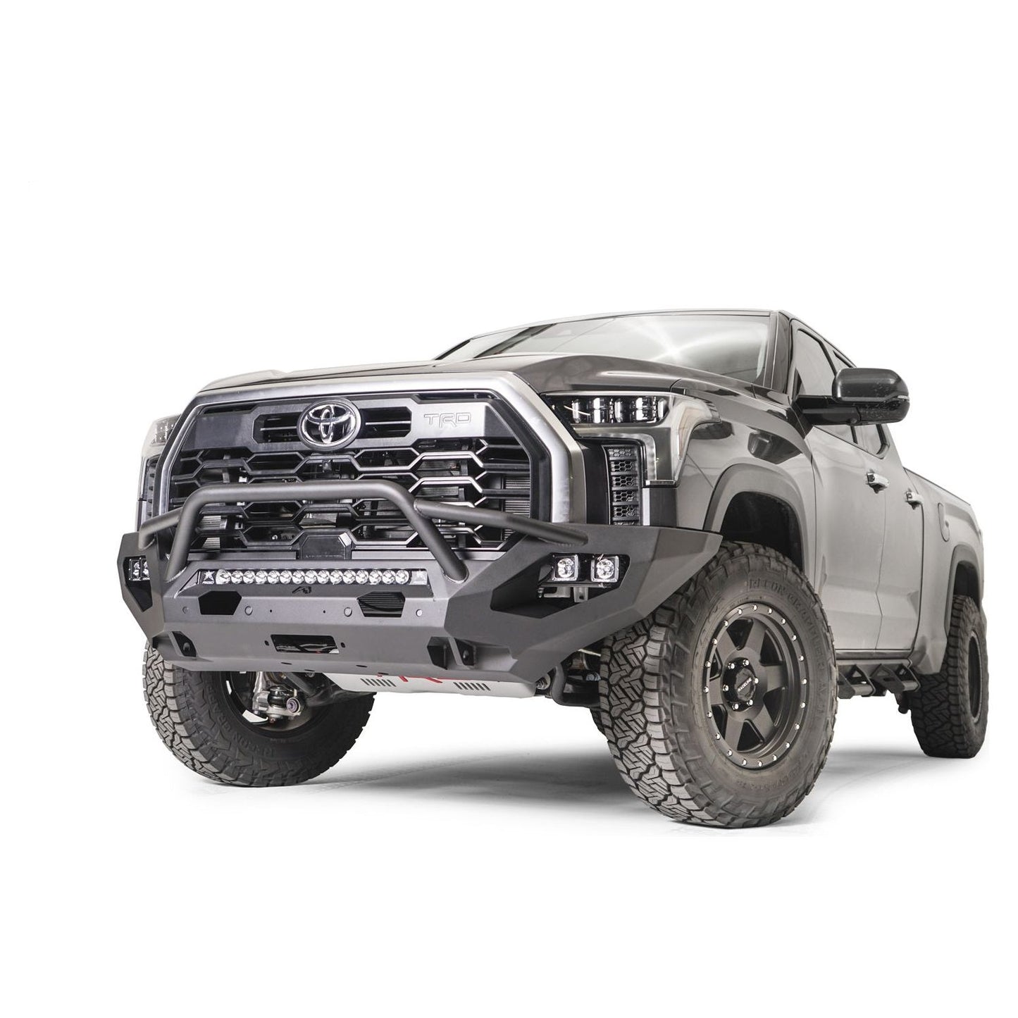 Fab Fours Matrix Front Bumper 2 Stage Black Powder Coated w/Pre-Runner Guard l TT22-X5452-1