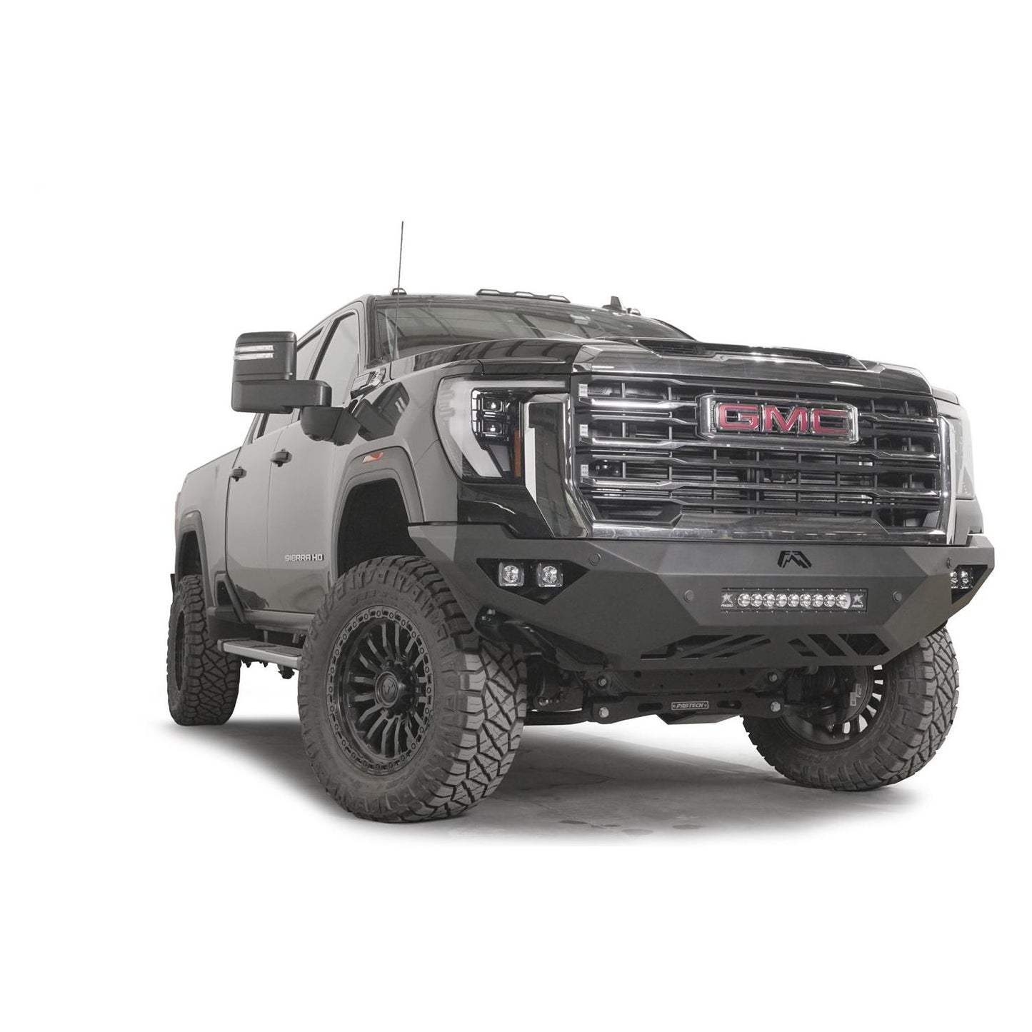 Fab Fours Vengeance Front Bumper w/ No Guard 2 Stage Black Powder Coat l GM24-V6251-1