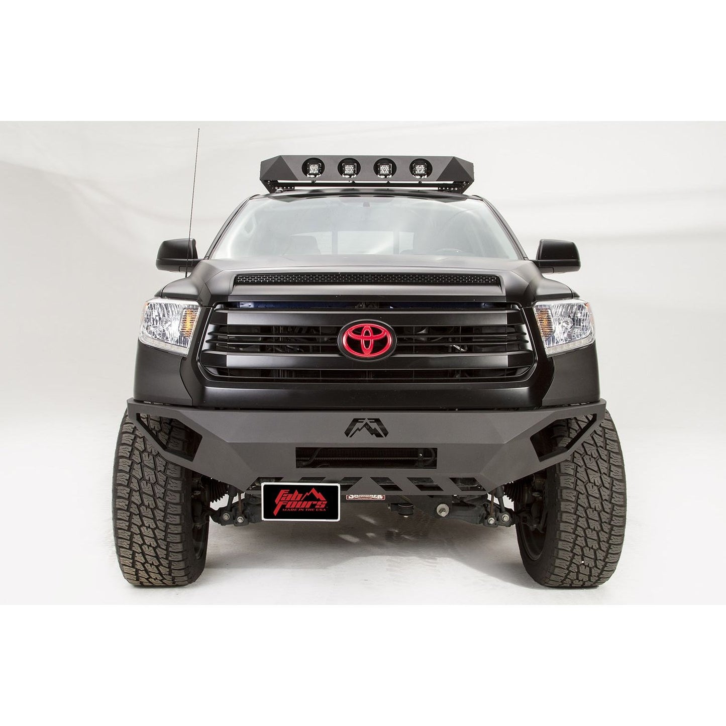 Fab Fours Vengeance Front License Plate Bracket 2 Stage Black Powder Coated Short l M2250-1