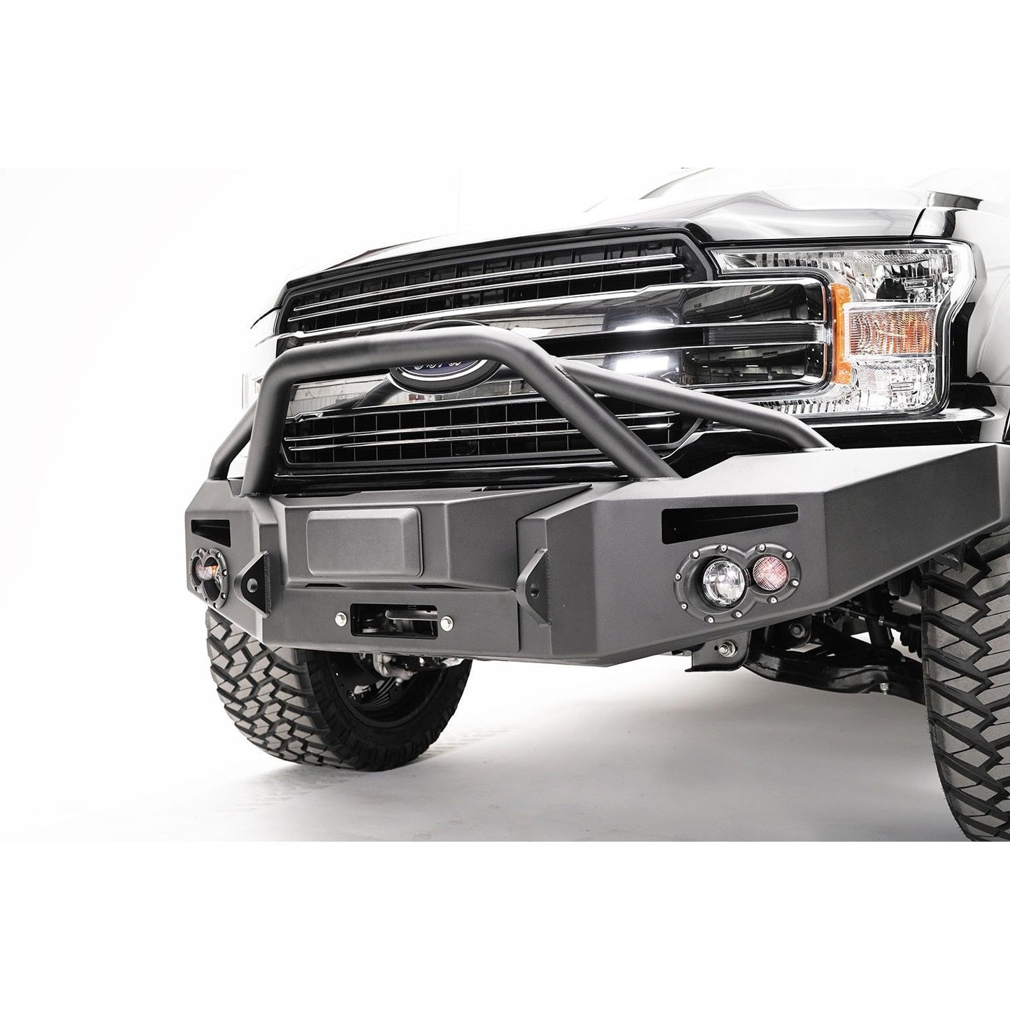 Fab Fours Adaptive Cruise Control Relocation Bracket 2 Stage Black Powder Coated For Premium Bumpers l M4250-1