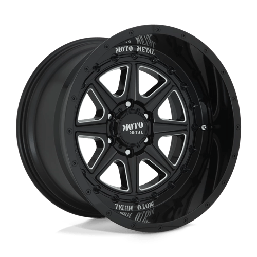 Moto Metal MO801 PHANTOM GLOSS BLACK MILLED