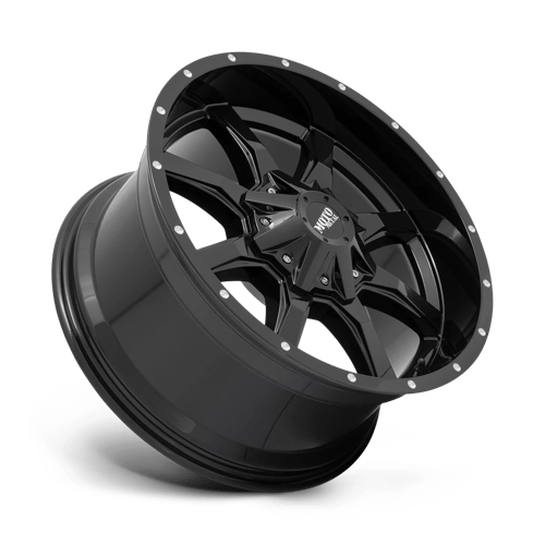 Moto Metal MO970 GLOSS BLACK WITH MILLED LIP