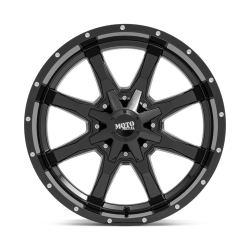 Moto Metal MO970 GLOSS BLACK WITH MILLED LIP