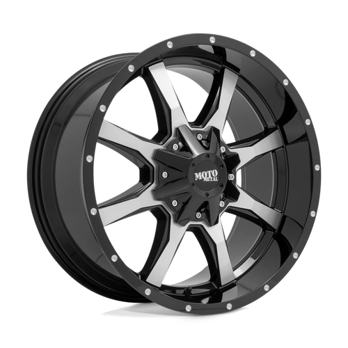 Moto Metal MO970 GLOSS BLACK MACHINED FACE