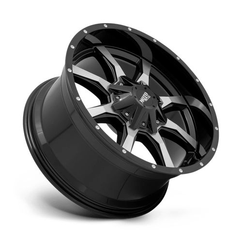 Moto Metal MO970 GLOSS BLACK MACHINED FACE