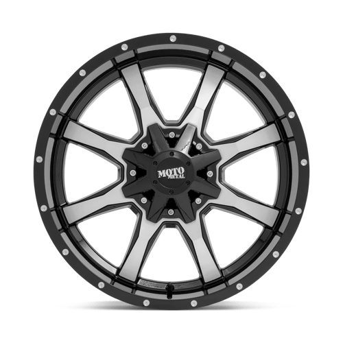 Moto Metal MO970 GLOSS BLACK MACHINED FACE