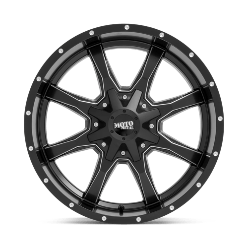 Moto Metal MO970 SEMI GLOSS BLACK MILLED