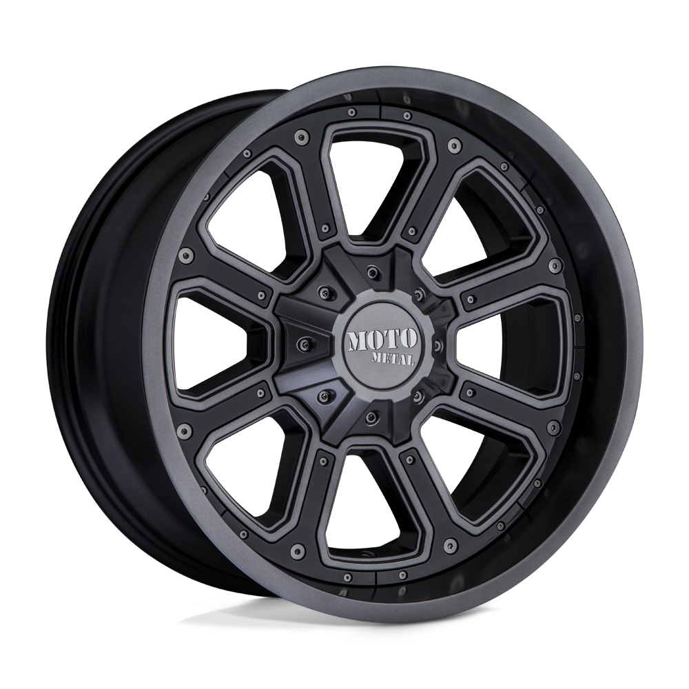 Moto Metal MO984 SHIFT MATTE GRAY GLOSS BLACK INSERTS