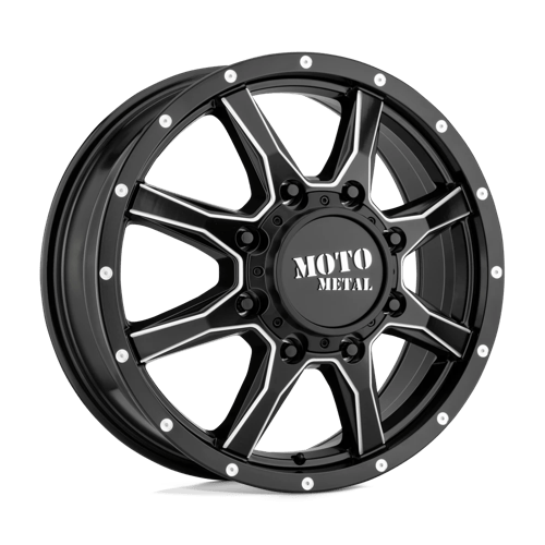 Moto Metal MO995 SATIN BLACK MILLED - FRONT