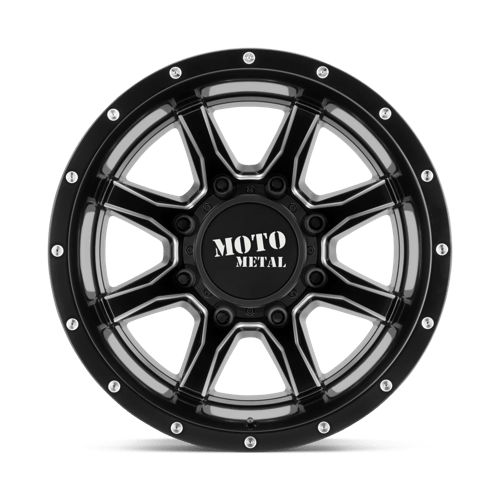 Moto Metal MO995 SATIN BLACK MILLED - REAR