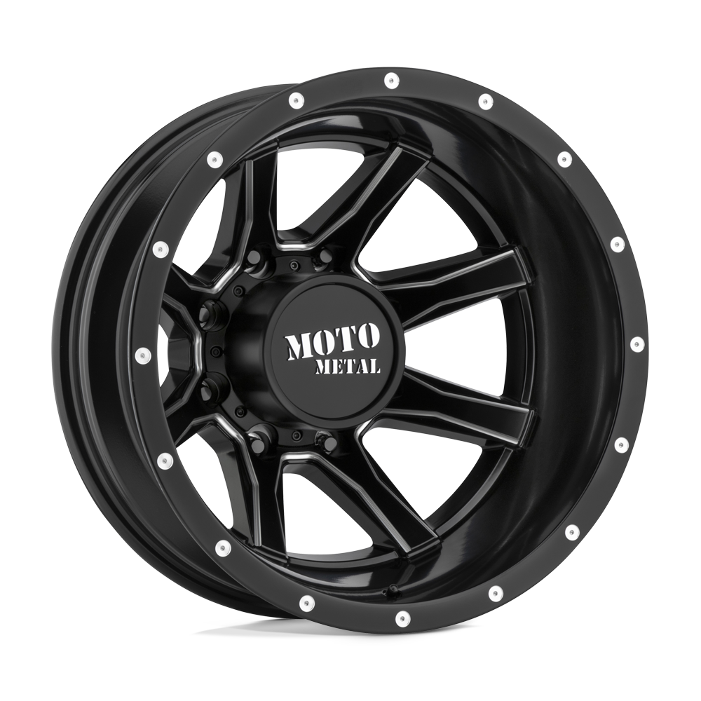 Moto Metal MO995 SATIN BLACK MILLED - REAR
