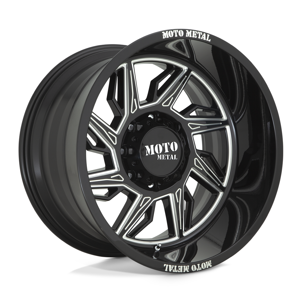 Moto Metal MO997 HURRICANE GLOSS BLACK MILLED - LEFT DIRECTIONAL