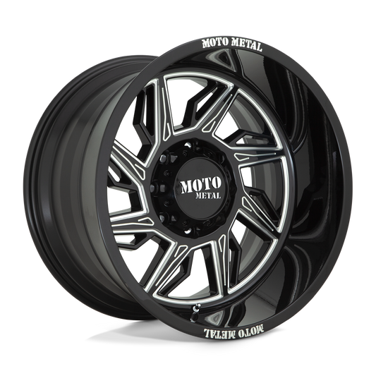 Moto Metal MO997 HURRICANE GLOSS BLACK MILLED - LEFT DIRECTIONAL