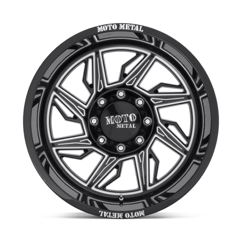 Moto Metal MO997 HURRICANE GLOSS BLACK MILLED - LEFT DIRECTIONAL