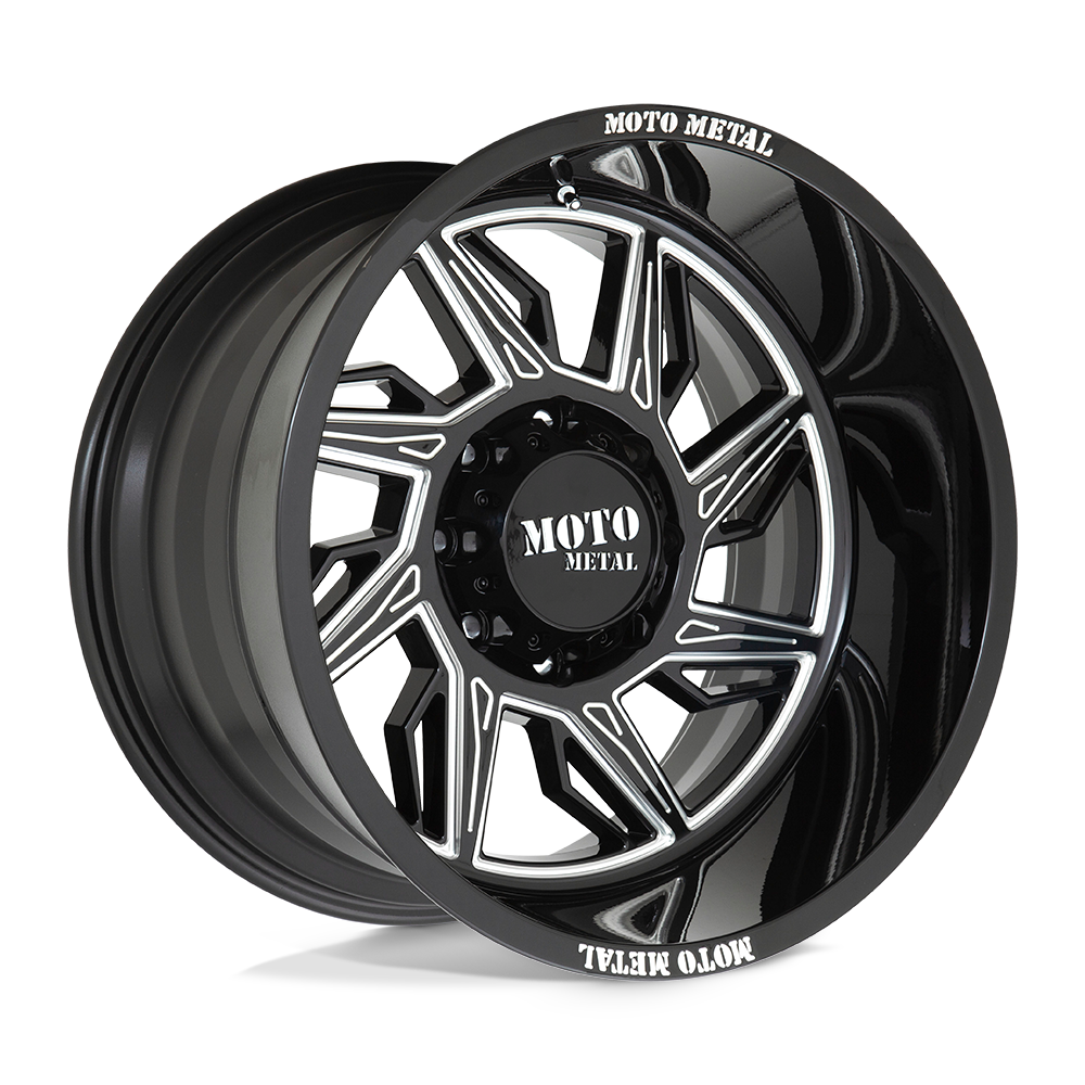 Moto Metal MO997 HURRICANE GLOSS BLACK MILLED - RIGHT DIRECTIONAL