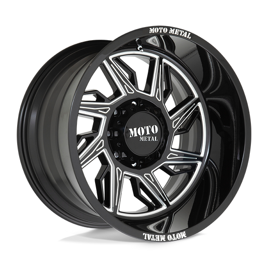 Moto Metal MO997 HURRICANE GLOSS BLACK MILLED - RIGHT DIRECTIONAL