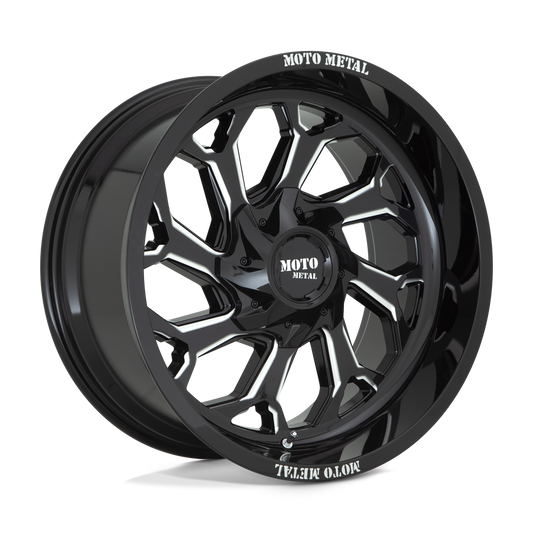 Moto Metal MO999 GLOSS BLACK MILLED