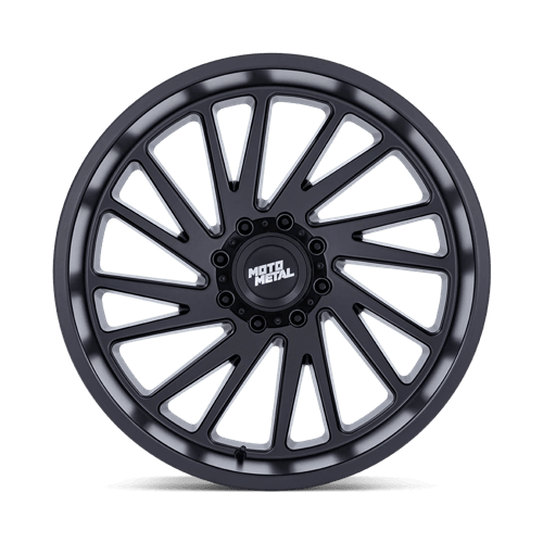 Moto Metal MO811 COMBAT Matte Black wheel showcasing its rugged off-road design and multi-spoke layout.
