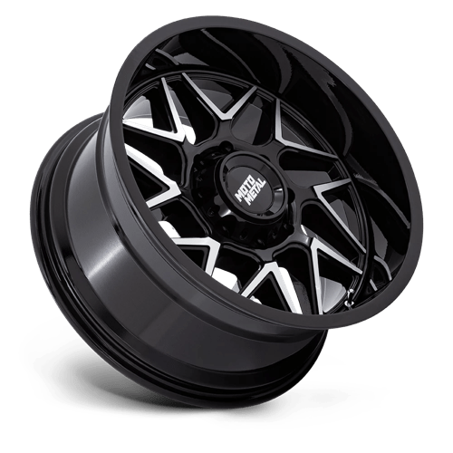 Moto Metal MO812 TURBINE GLOSS BLACK W/ MACHINED FACE