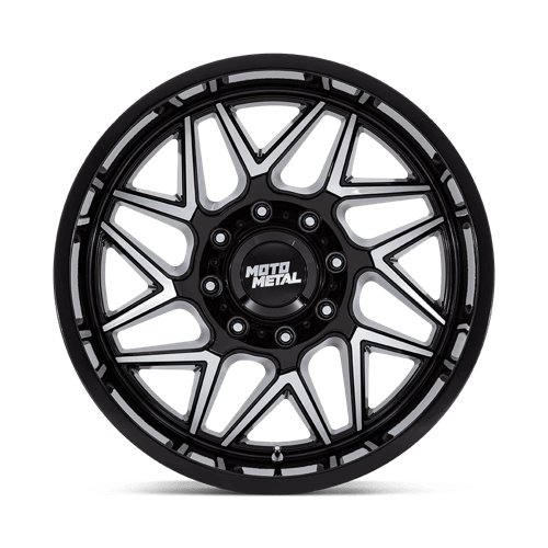 Moto Metal MO812 TURBINE GLOSS BLACK W/ MACHINED FACE