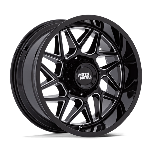 Moto Metal MO812 TURBINE GLOSS BLACK MILLED