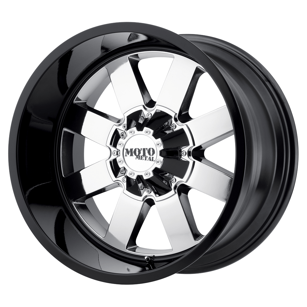 Moto Metal MO962 PVD CENTER GLOSS BLACK LIP