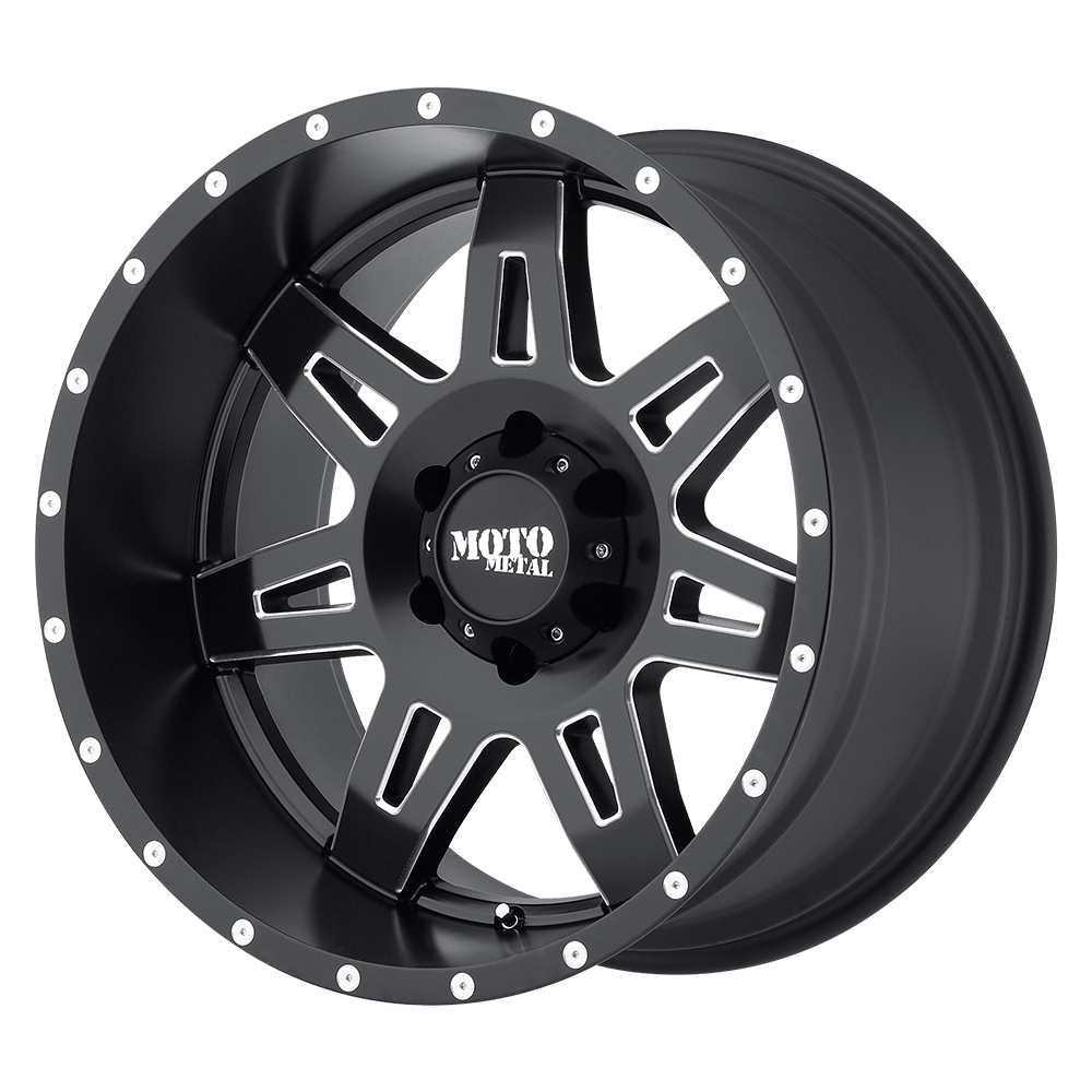 Moto Metal MO975 SATIN BLACK MILLED