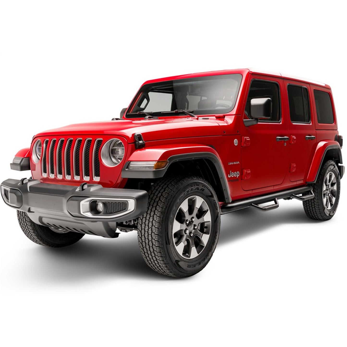 N-Fab | Nerf Step-W2W (2 Stps)-18-24 Wrangler JL 4Dr-TX Blk | J1866