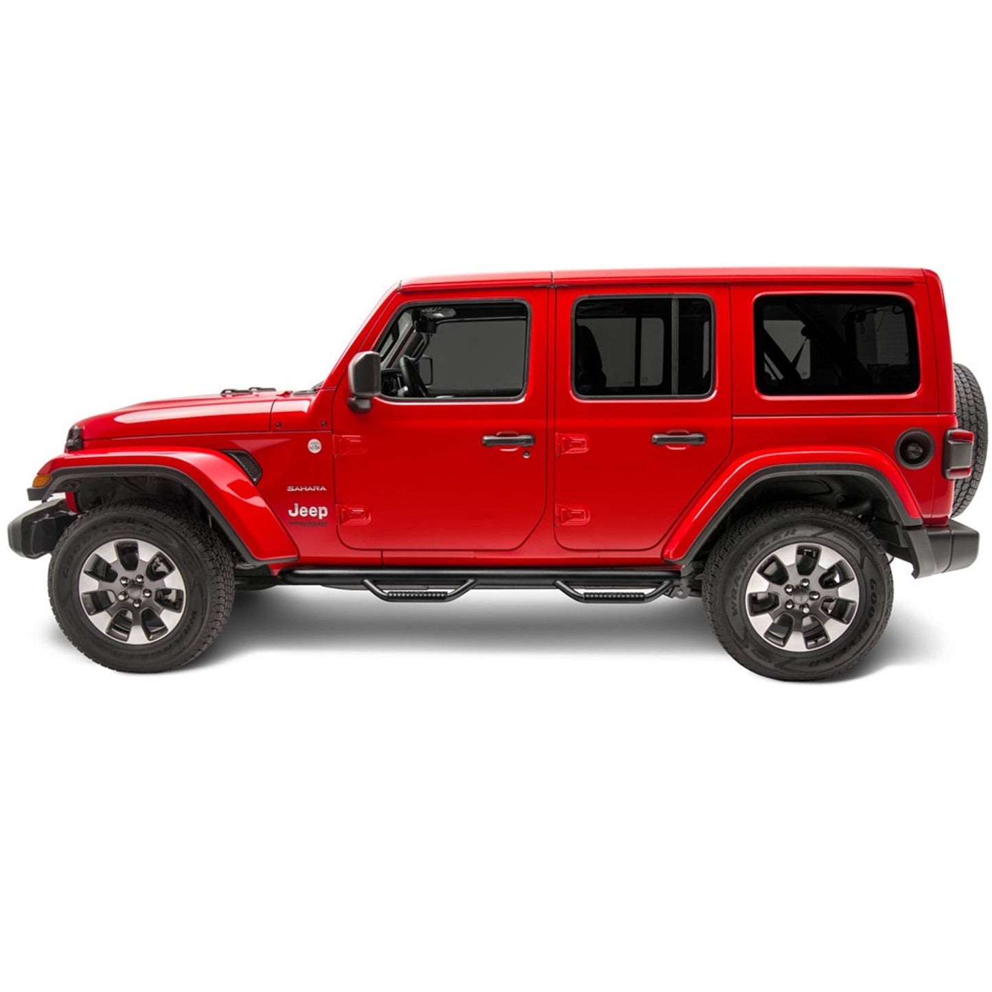 N-Fab | Nerf Step-W2W (2 Stps)-18-24 Wrangler JL 4Dr-TX Blk | J1866