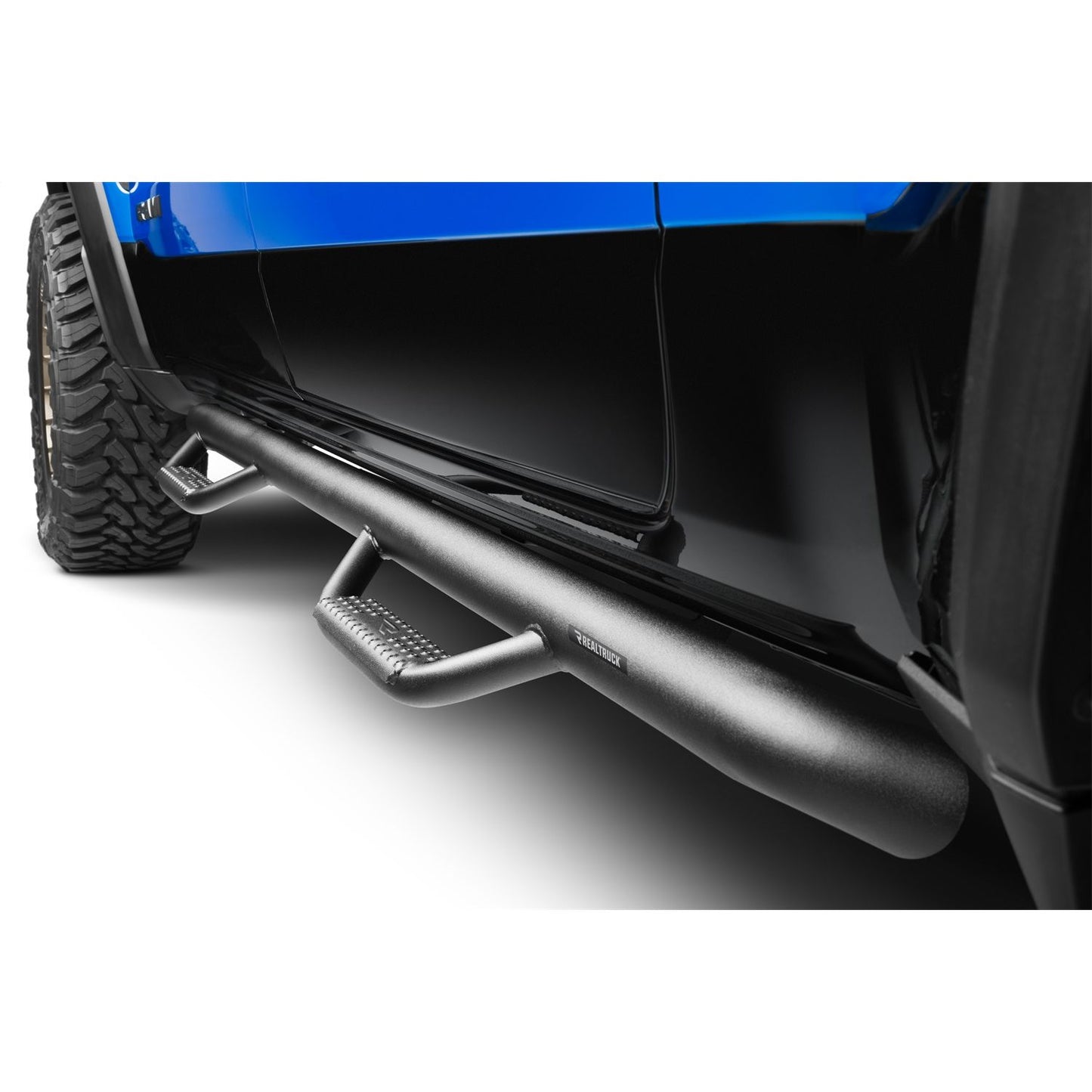 N-Fab | Nerf Step-Cab Len (2 Stps)-19-24 Ram 2500/3500/4500/5500 Crew-TX Blk | D2080CC-TX