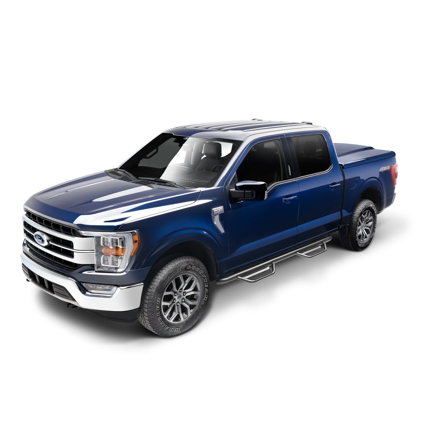 N-Fab | Podium LG-Cab Len (2 Steps)-15-24 F150/17-24 Raptor SprCrw/17-24 SD CRW/-TX Blk | HPF1585CC-TX