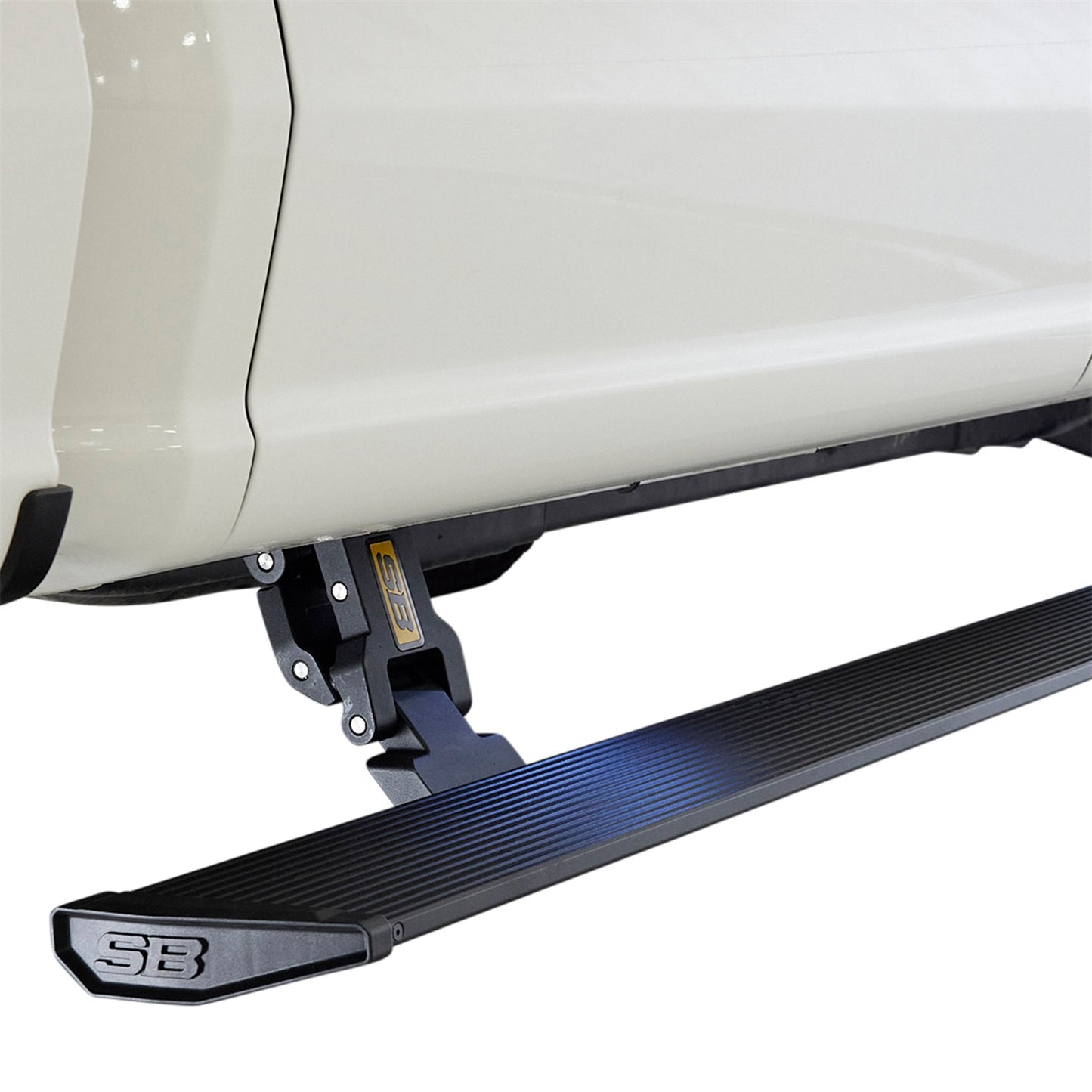 Smittybilt Command Series Dual-Motor Auto Steps Matte Black Capacity 600 lbs. Integrated Led Lights I PWD1001