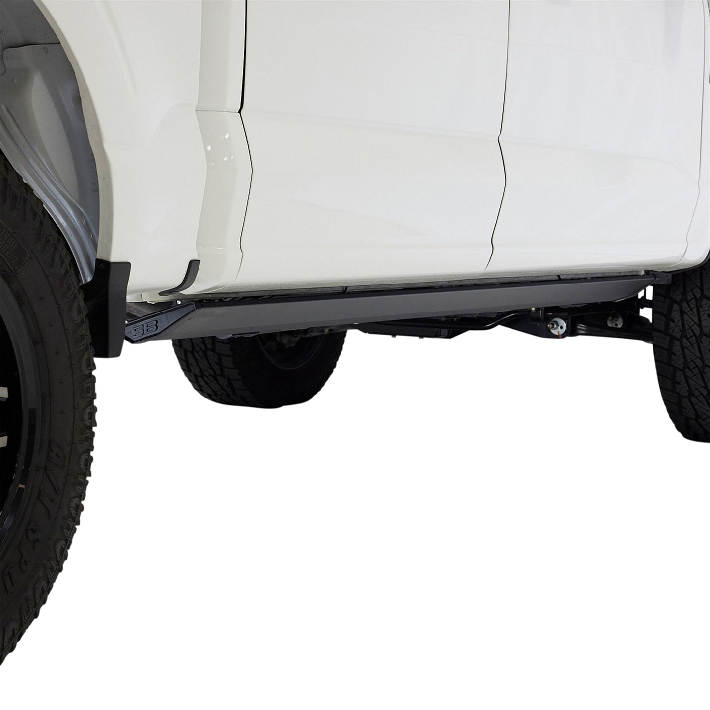 Smittybilt Command Series Dual-Motor Auto Steps Matte Black Capacity 600 lbs. Integrated Led Lights I PWD1001